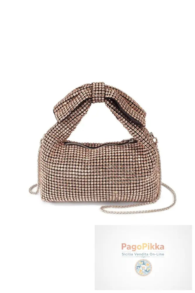 Borse a mano con fiocco e nodo, eleganti accessori per feste/raduni in poliestere