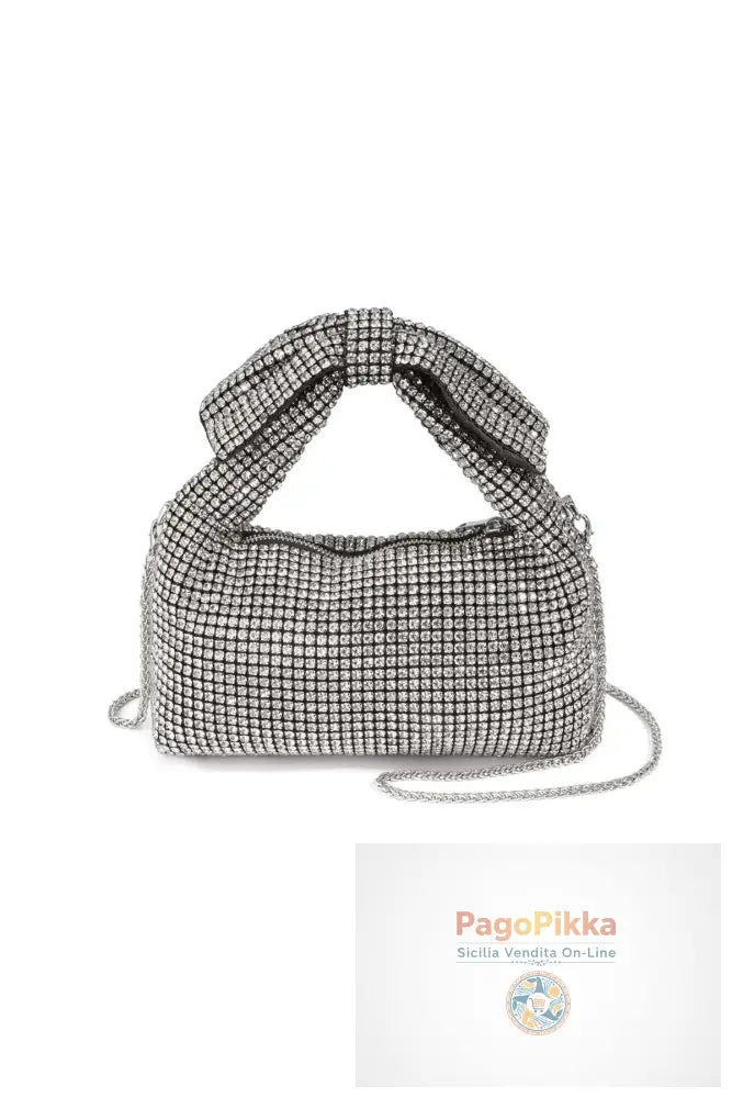 Borse a mano con fiocco e nodo, eleganti accessori per feste/raduni in poliestere