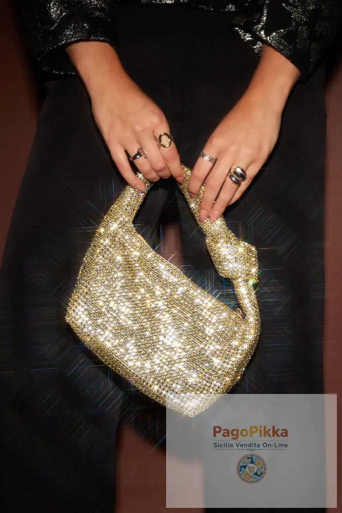 Borse a mano eleganti in poliestere tinta unita, accessori quotidiani