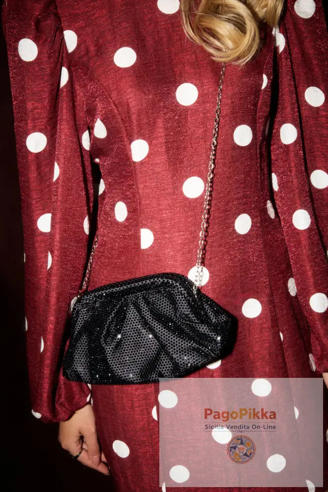 Borse a tracolla in tinta unita, eleganti, in poliestere, accessori per feste/riunioni