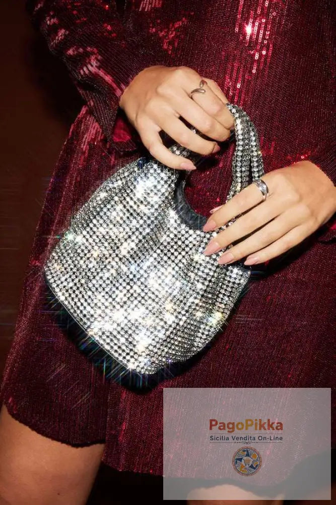 Borse eleganti in nylon tinta unita, accessori per feste e raduni