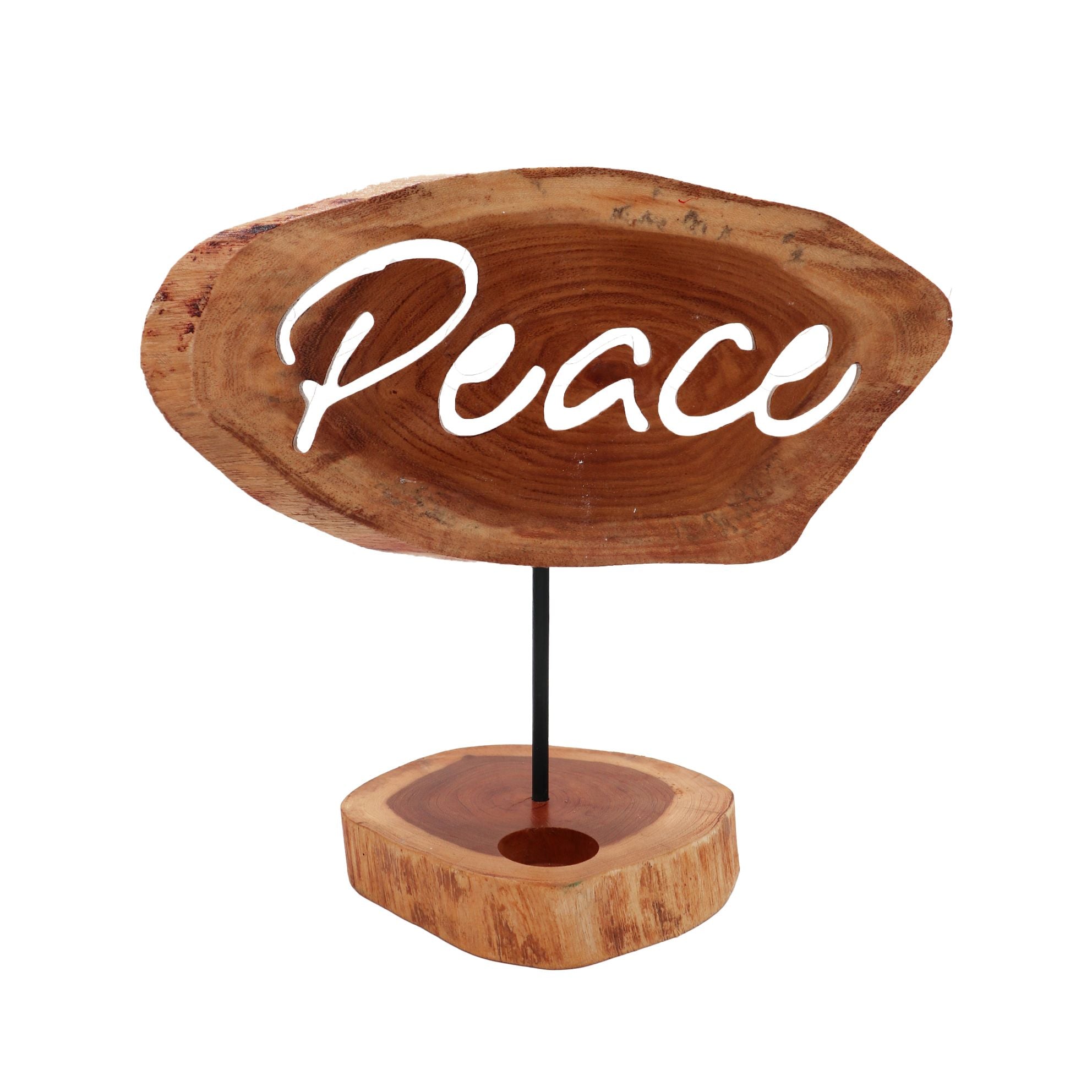 Candle Holder Sign - Peace - Candle Holder Signs