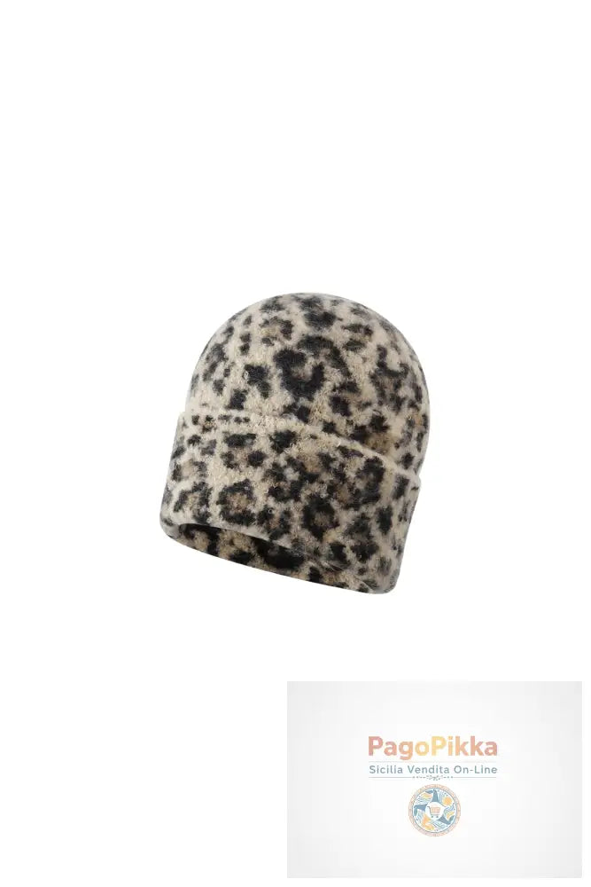 Cappelli con stampa leopardata, casual, in poliestere, accessori quotidiani
