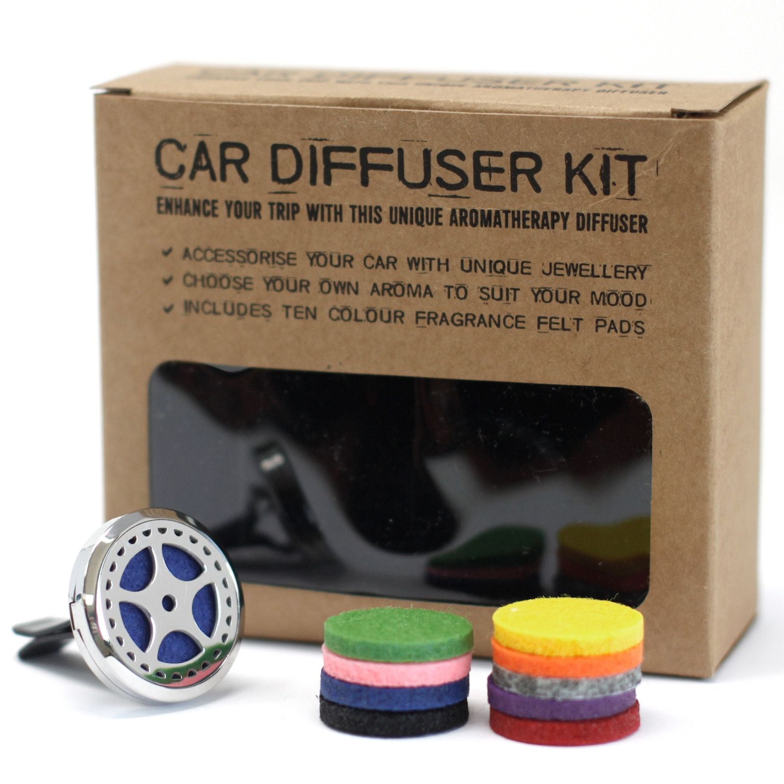 Car Diffuser Kit - Auto Wheel - 30mm - Aromatherapy Car Diffuser Kit