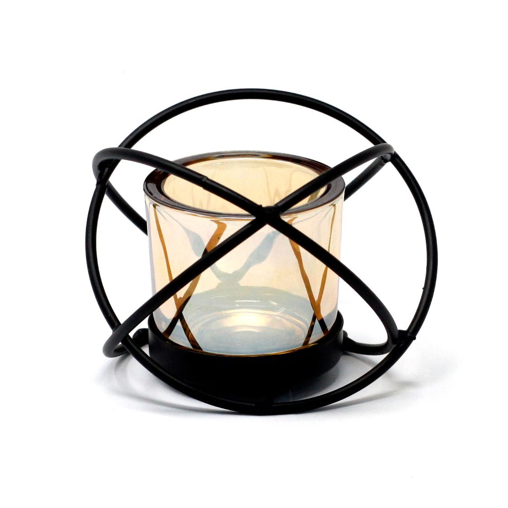 Centrepiece Iron Votive Candle Holder - 1 Cup Single Ball - Centerpiece Iron Votive Candle Holders