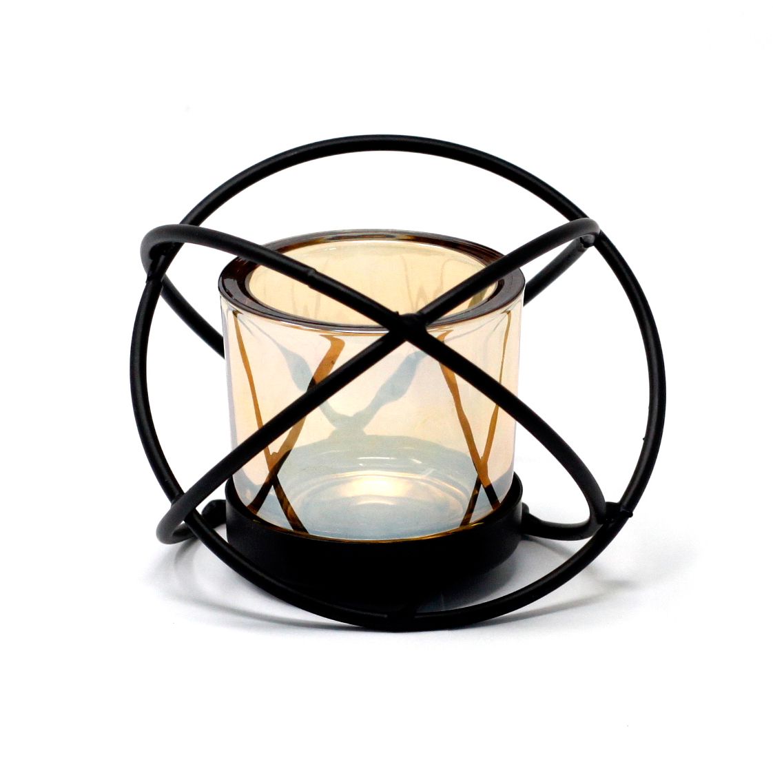 Centrepiece Iron Votive Candle Holder - 1 Cup Single Ball - Centerpiece Iron Votive Candle Holders
