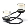 Centrepiece Iron Votive Candle Holder - 2 Cup Double Step - Centerpiece Iron Votive Candle Holders