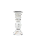 Classic Candle Stand - Whitewash - 23x10cm - Small - Wooden Candle Holders