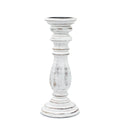 Classic Candle Stand - Whitewash - 30x10cm - Medium - Wooden Candle Holders