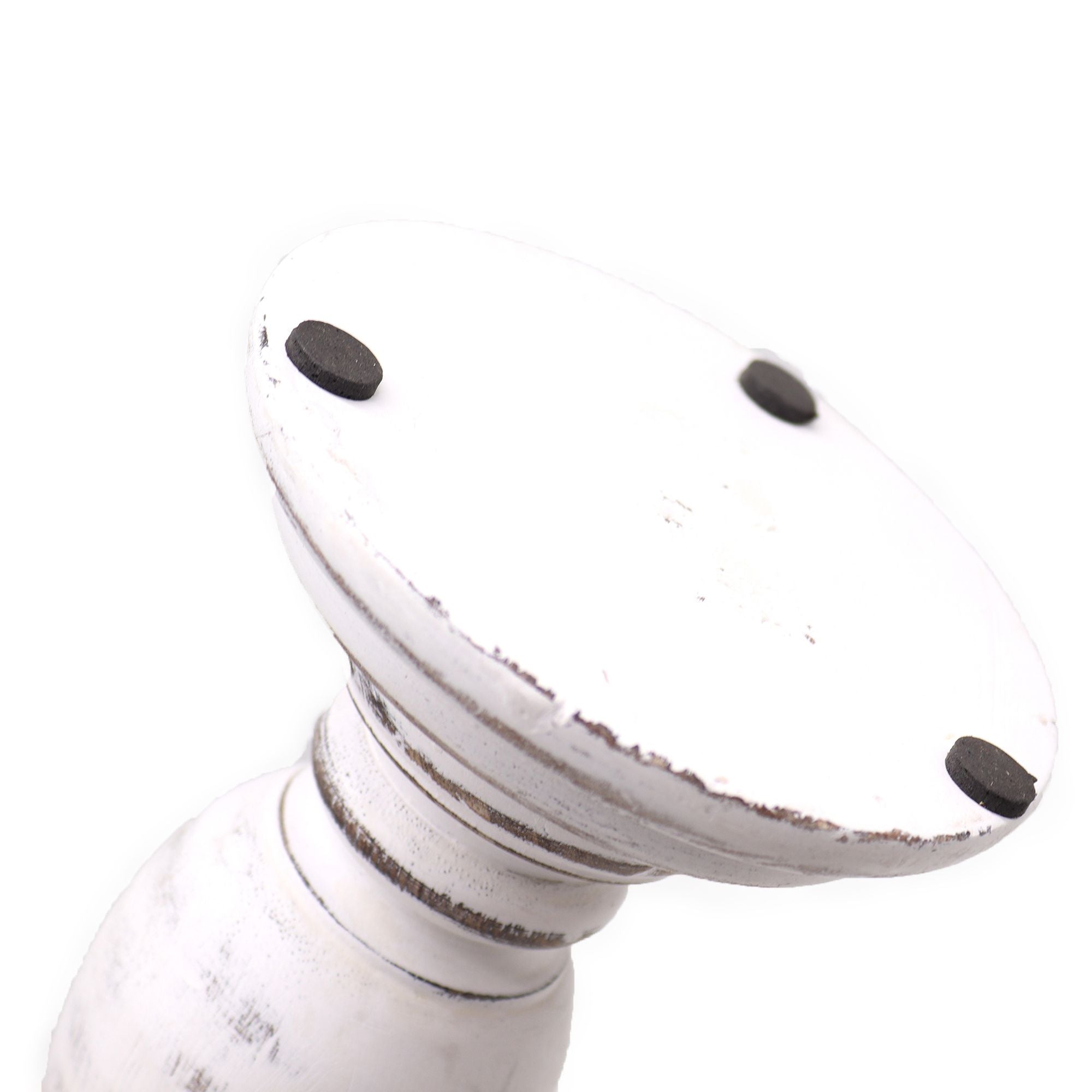 Classic Candle Stand - Whitewash - 30x10cm - Medium - Wooden Candle Holders