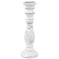 Classic Candle Stand - Whitewash - 37x10cm - Large - Wooden Candle Holders