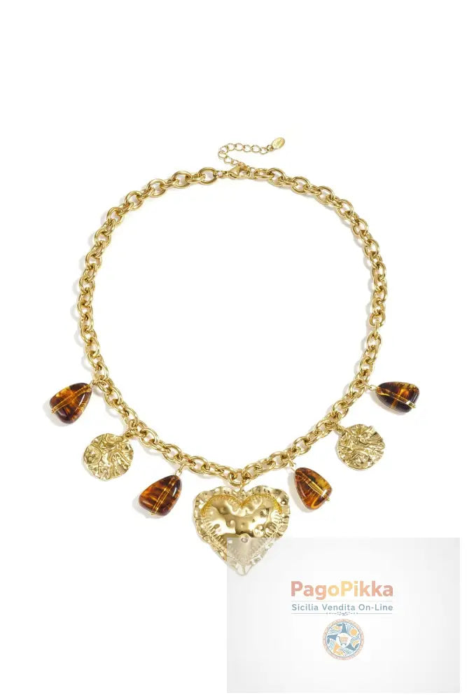 Collane con ciondolo in acrilico, serie casual, semplice, a forma di cuore, gioielli da donna