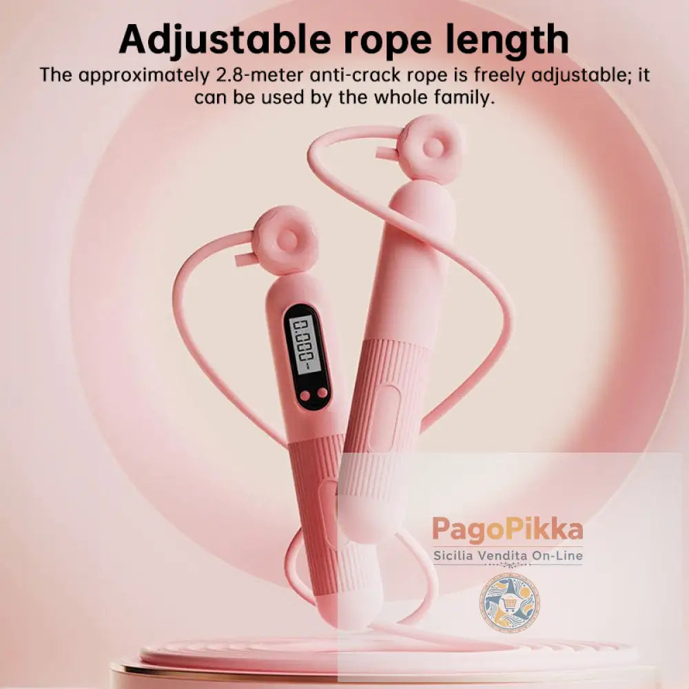Corda da salto intelligente per conteggio - con display LCD per fitness in palestra domestica per adulti uomini donne