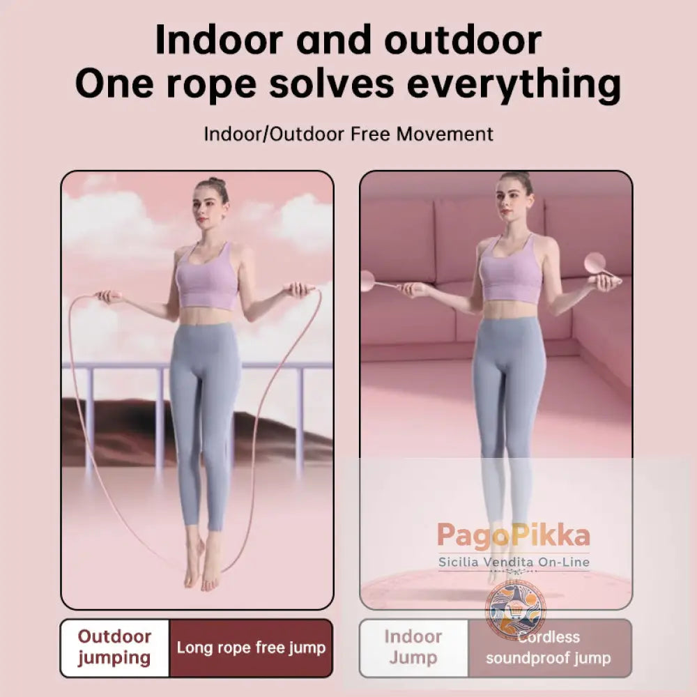 Corda da salto intelligente per conteggio - con display LCD per fitness in palestra domestica per adulti uomini donne