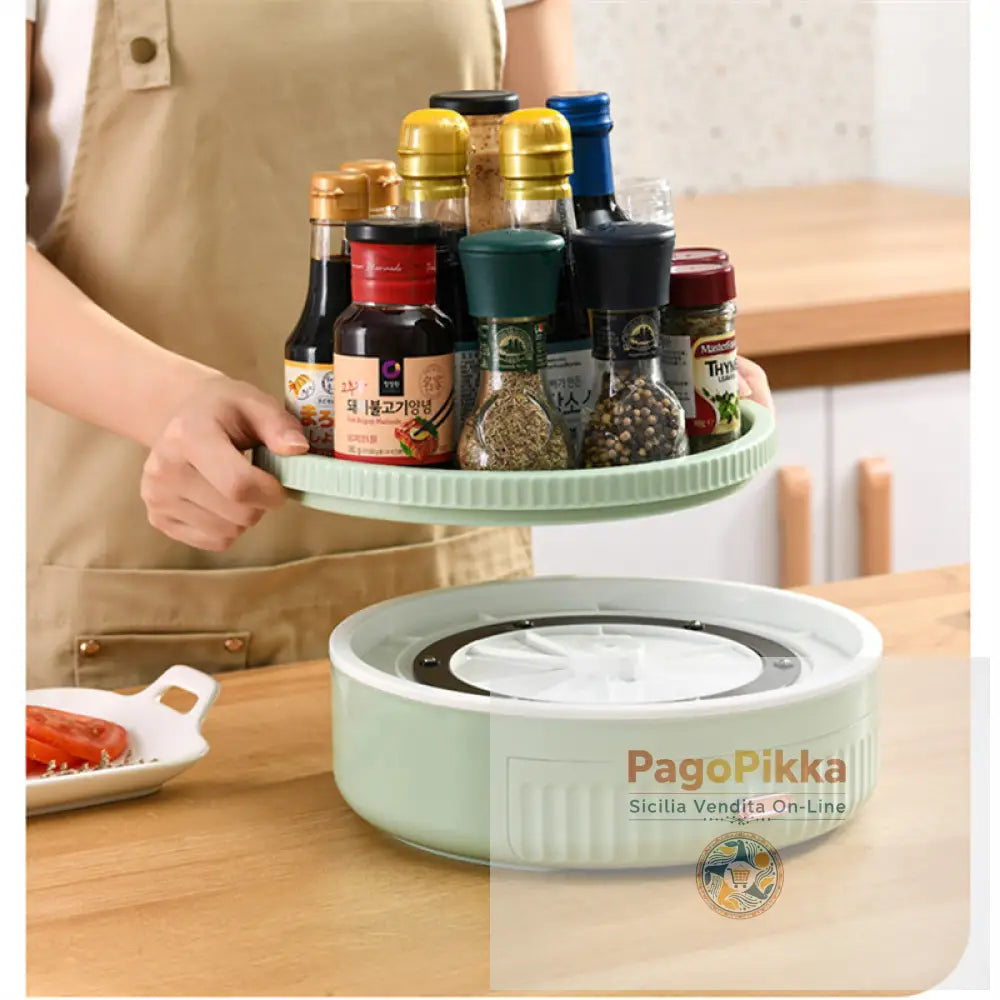 Cucina Scaffale rotante multifunzionale Portaspezioni rotante Tavolo per conservare cosmetici