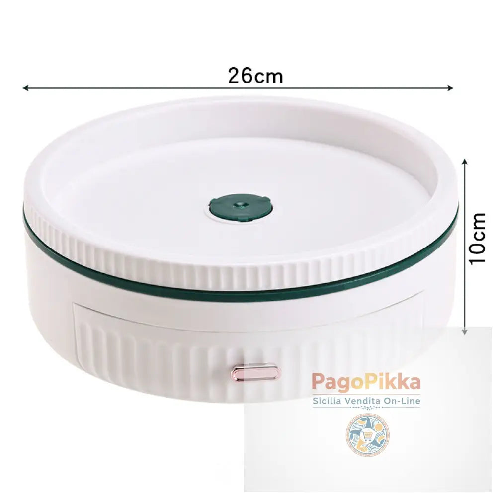 Cucina Scaffale rotante multifunzionale Portaspezioni rotante Tavolo per conservare cosmetici - White