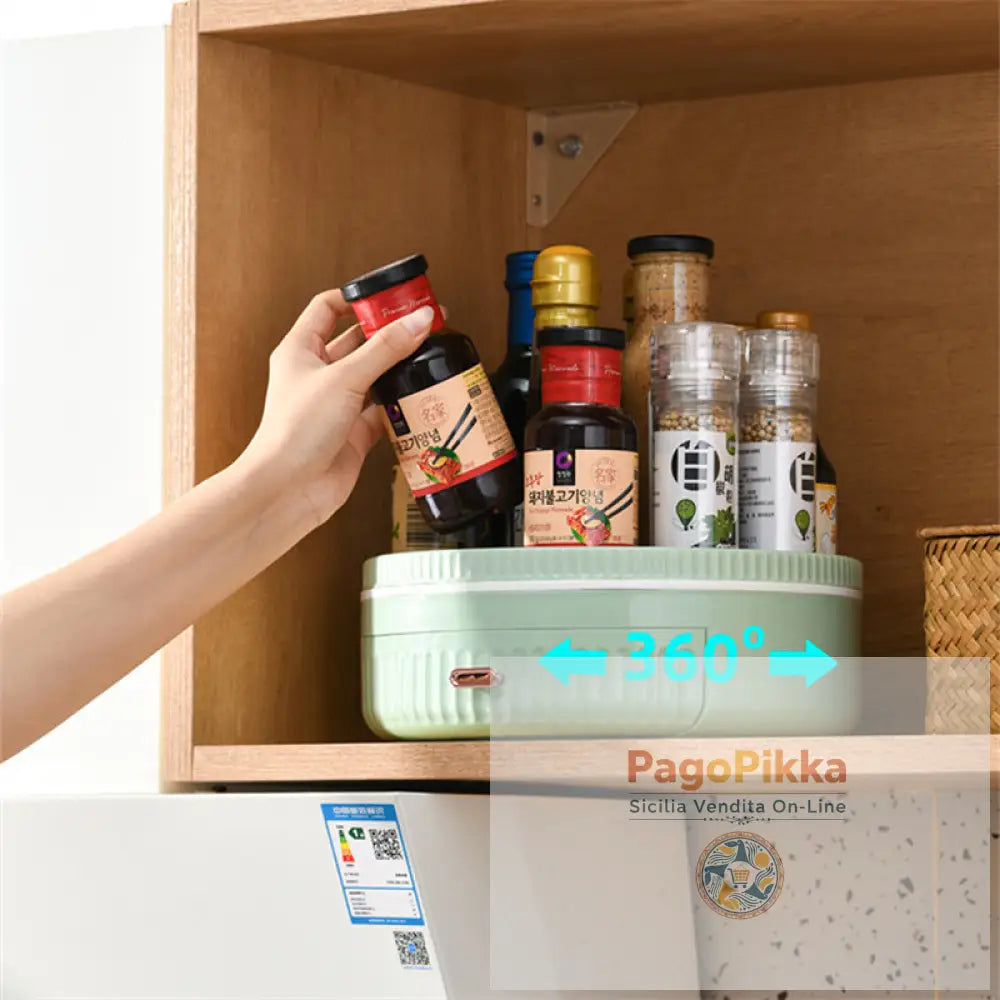 Cucina Scaffale rotante multifunzionale Portaspezioni rotante Tavolo per conservare cosmetici