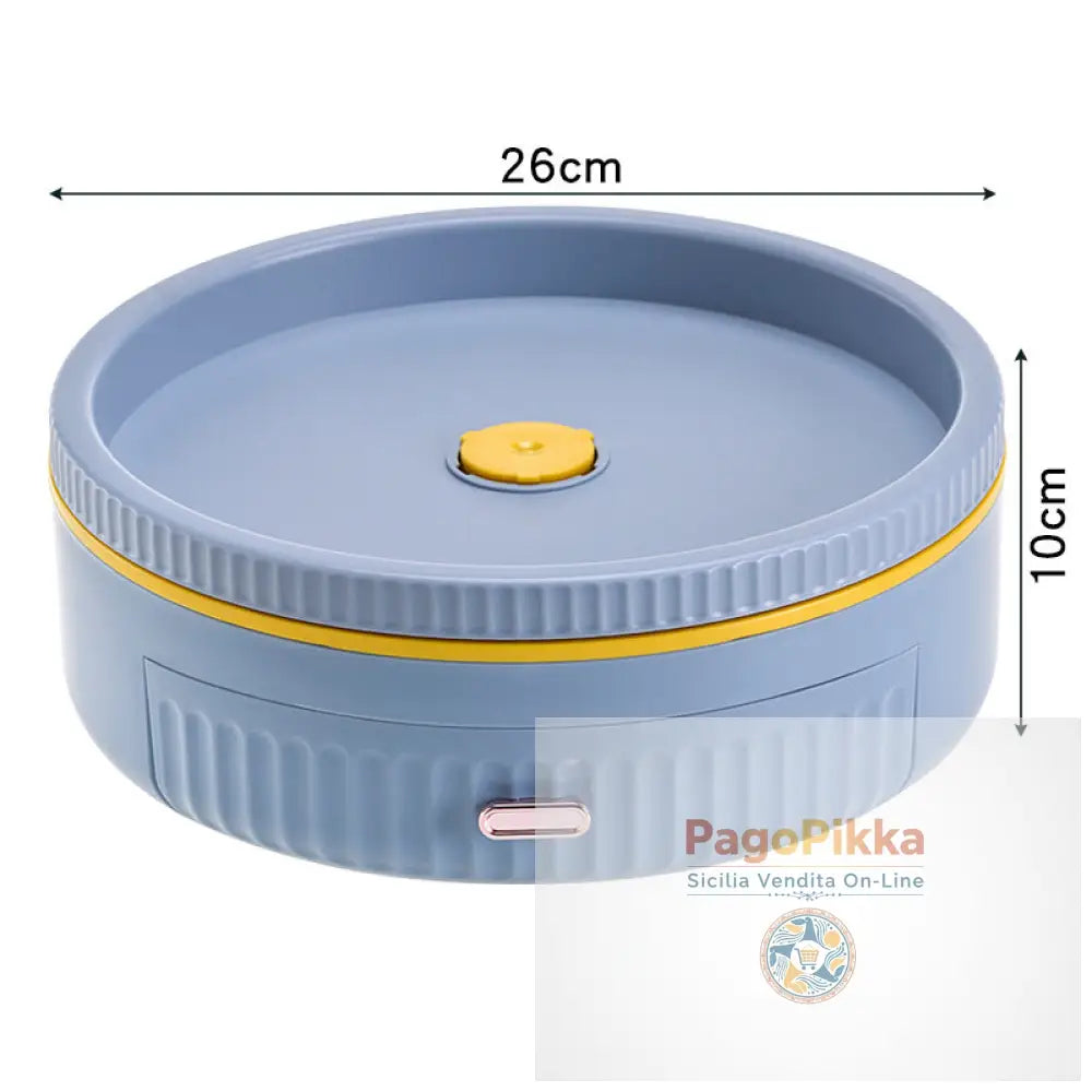 Cucina Scaffale rotante multifunzionale Portaspezioni rotante Tavolo per conservare cosmetici - Blue