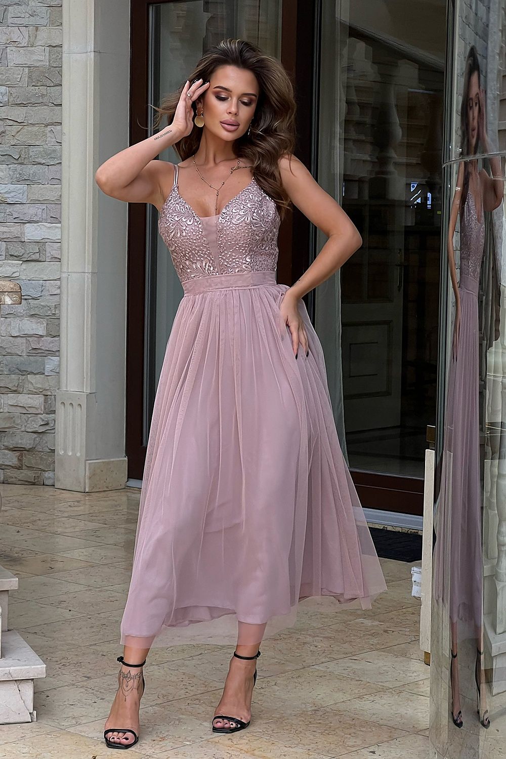  Vestito lungo model 188217 Bicotone 