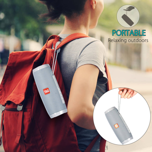 Altoparlante stereo Bluetooth portatile senza fili con luce LED --  Wireless Portable Bluetooth Stereo Speaker with LED Light