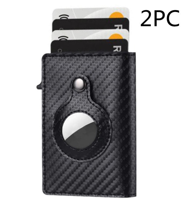 Portafoglio AirTag Anti-Furto Porta Carte Multifunzionale RFID Portafoglio Slim in Pelle da Uomo per AirTag