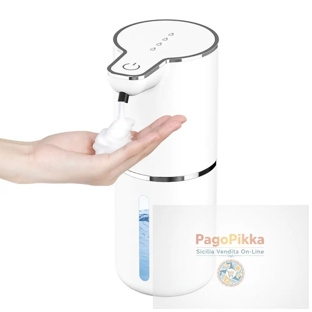 Dispenser di sapone sensore senza contatto per bagno e cucina. Offre modalità schiuma e liquido. - White / Foam Mode