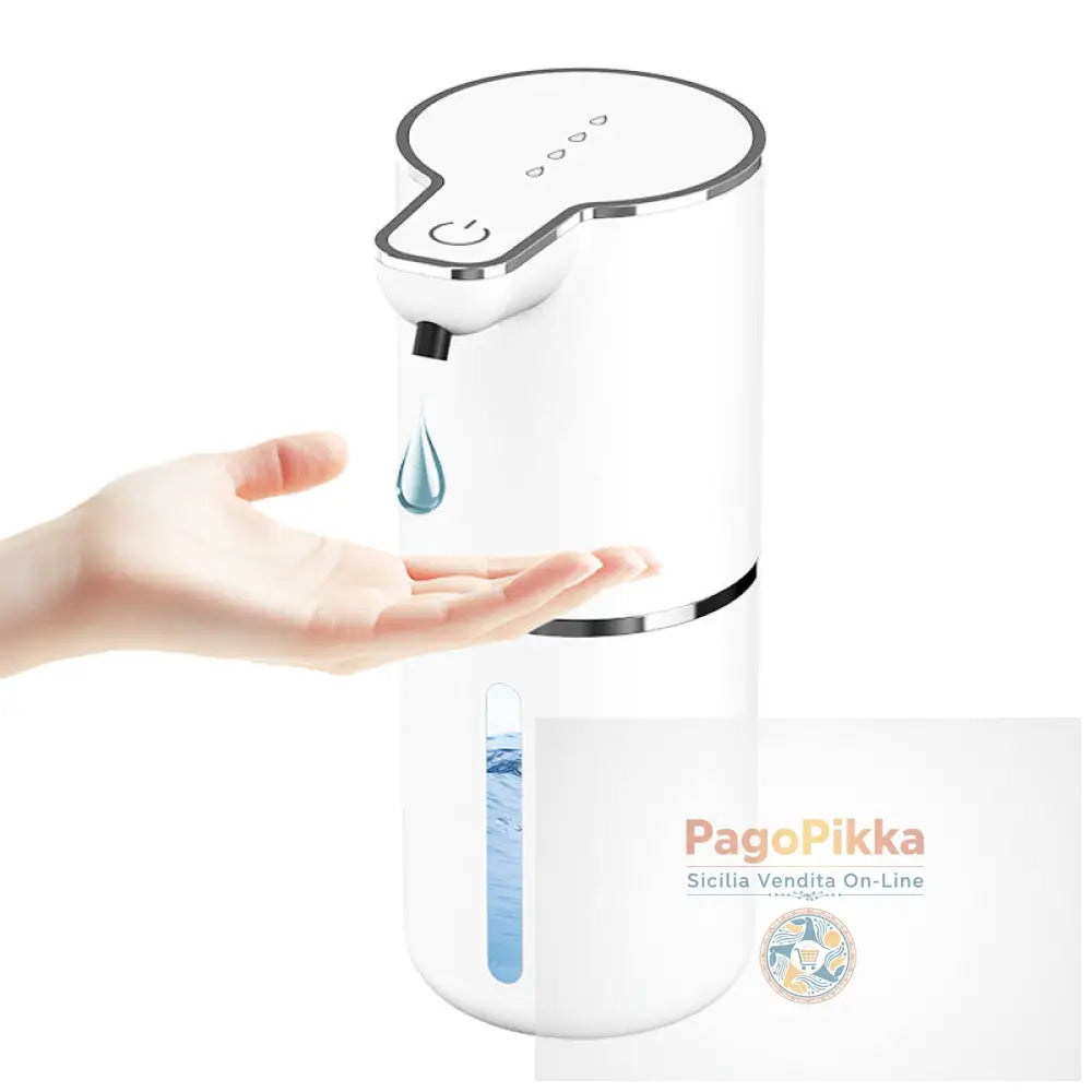 Dispenser di sapone sensore senza contatto per bagno e cucina. Offre modalità schiuma e liquido. - White / Liquid Mode