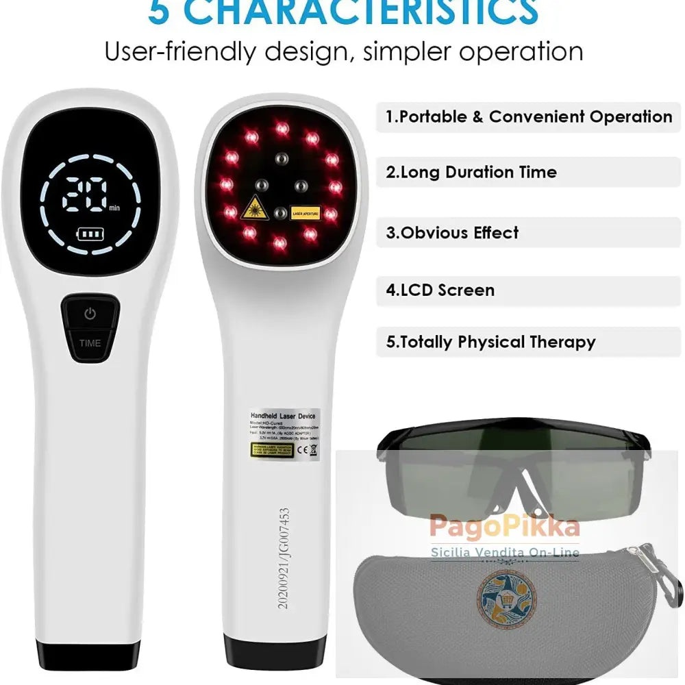 Dispositivo di terapia della luce laser Dispositivo di terapia della luce rossa massaggiatore
