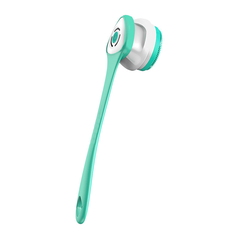 Electric Bath Brush Massage Cleaner Face Washer Waterproof Bath Brush Multi-functional Long Handle Back Rubbing Bath