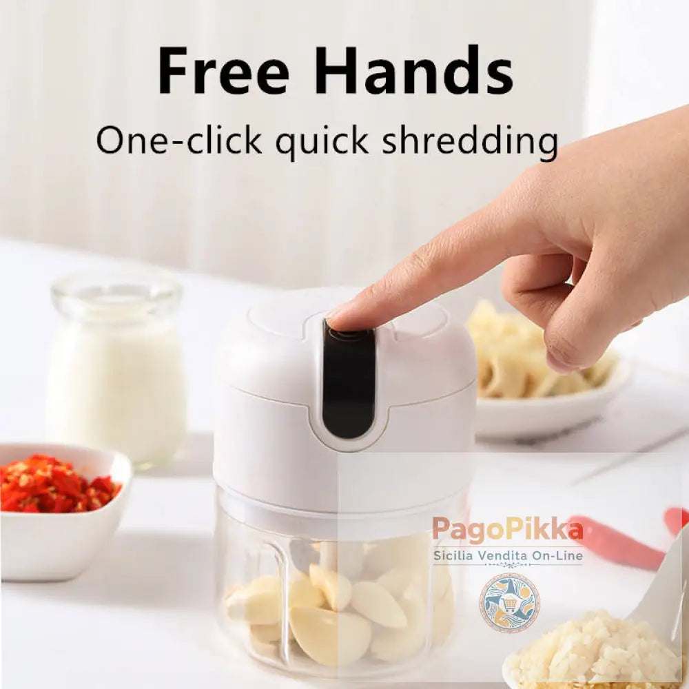 Elettrodomestici da cucina per la casa da 250 ml Tritatutto multifunzionale elettrico mini USB ricaricabile per carne