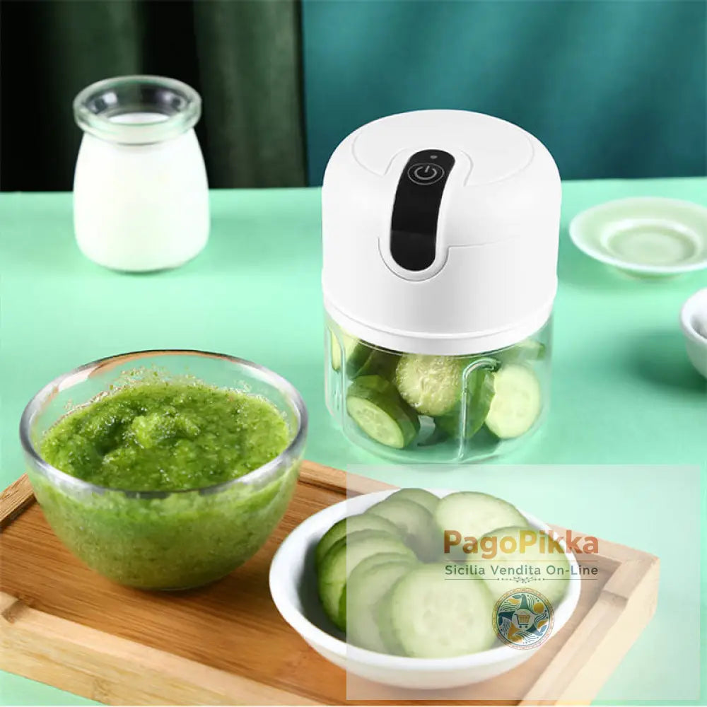 Elettrodomestici da cucina per la casa da 250 ml Tritatutto multifunzionale elettrico mini USB ricaricabile per carne