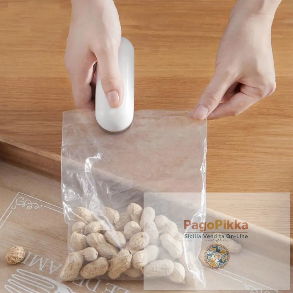 Elettrodomestici Mini termosaldatrice per sacchetti Termo sigillatrice portatile per imballaggi Morsetti - Gray