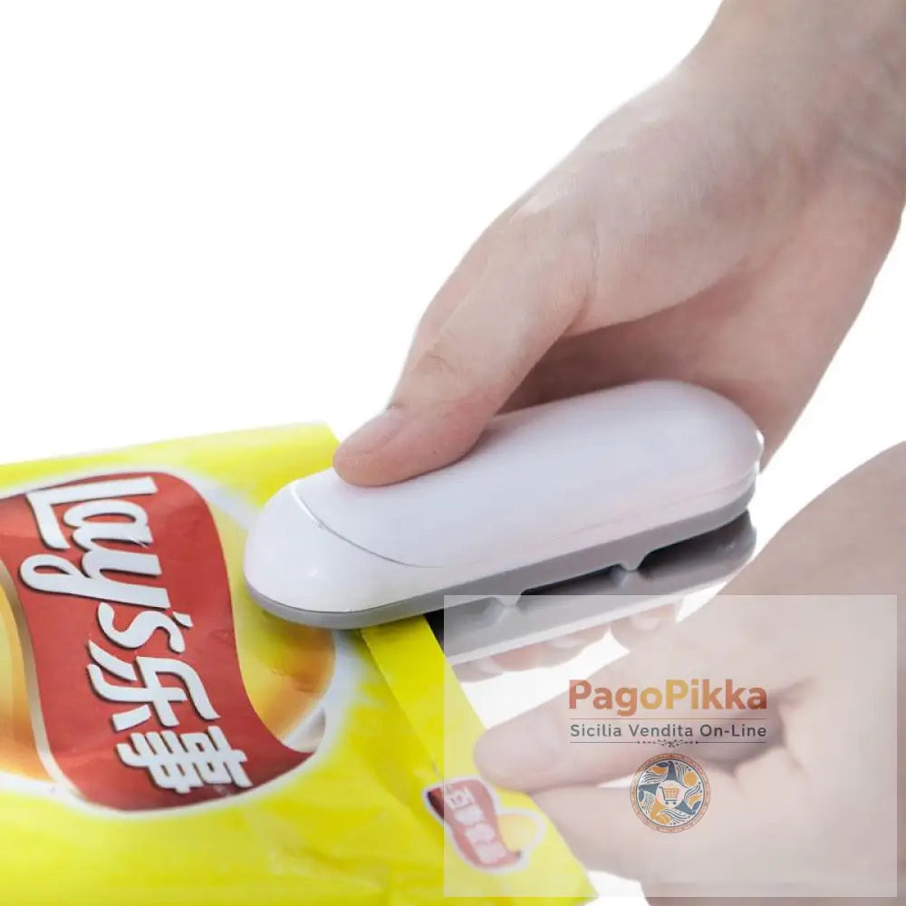 Elettrodomestici Mini termosaldatrice per sacchetti Termo sigillatrice portatile per imballaggi Morsetti - Gray