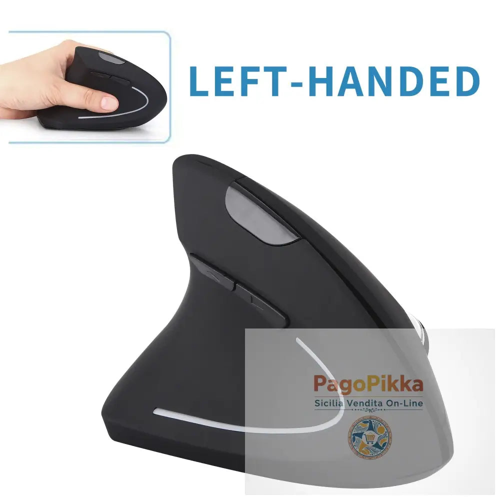 Ergonomic left-handed charging upright vertical mouse wireless esports left-handed office