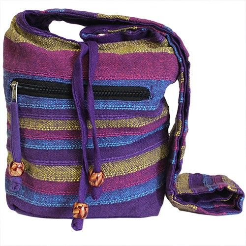 Ethnische Umhängetaschen Lilatöne - Nepal Sling Bags