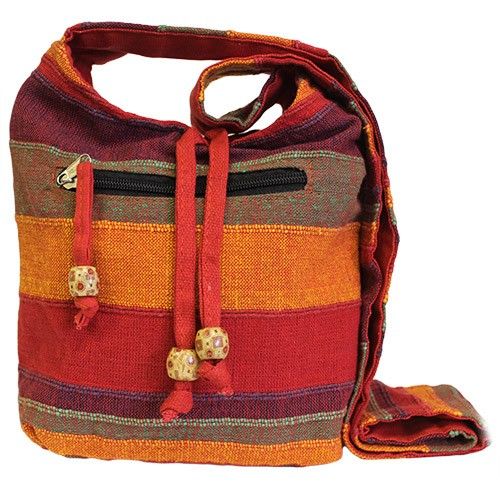 Ethnische Umhängetaschen Rottöne - Nepal Sling Bags