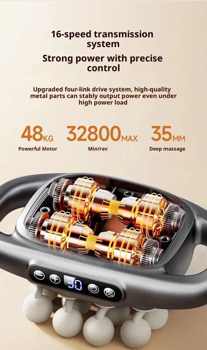 Muscle Relaxation Massager Multi-head Massage Gun Deep Tissue Body Fitness Muscle Electric Relax Massager For Back