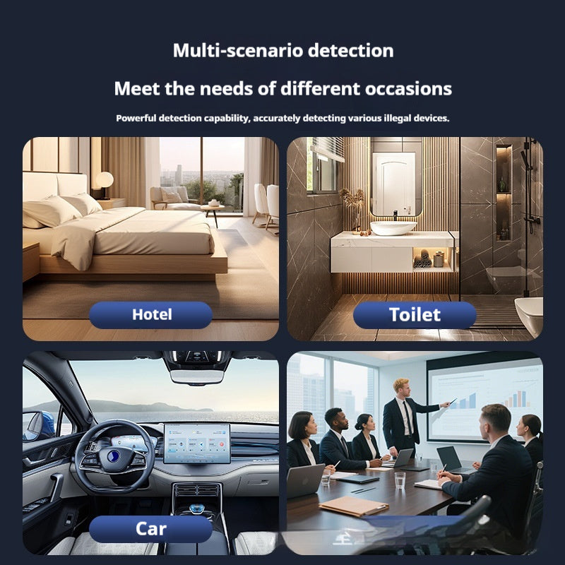 Rilevatore Telecamere Spia con Allarme Audio-Visivo - Anti-Spionaggio Hotel