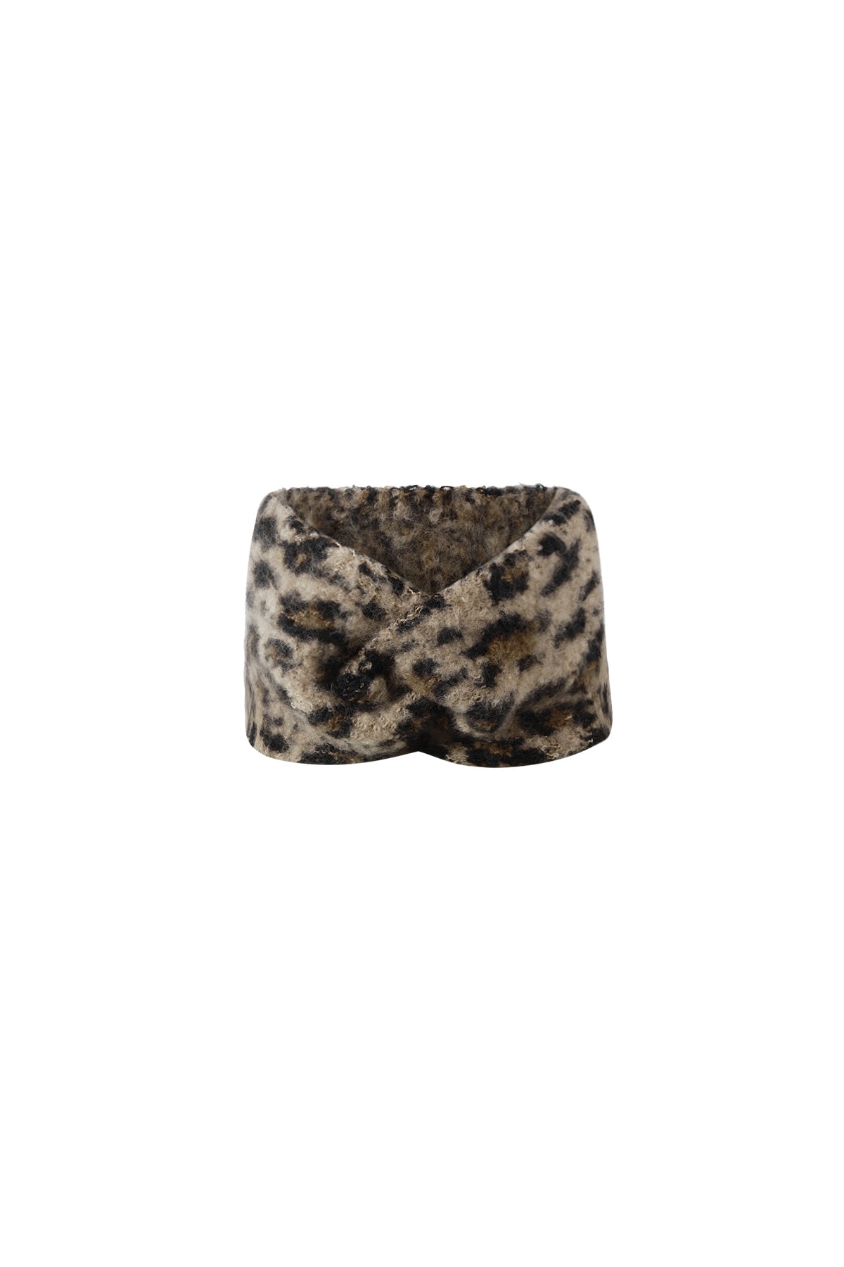 Fasce per capelli con stampa leopardata, casual, in poliestere, accessori quotidiani