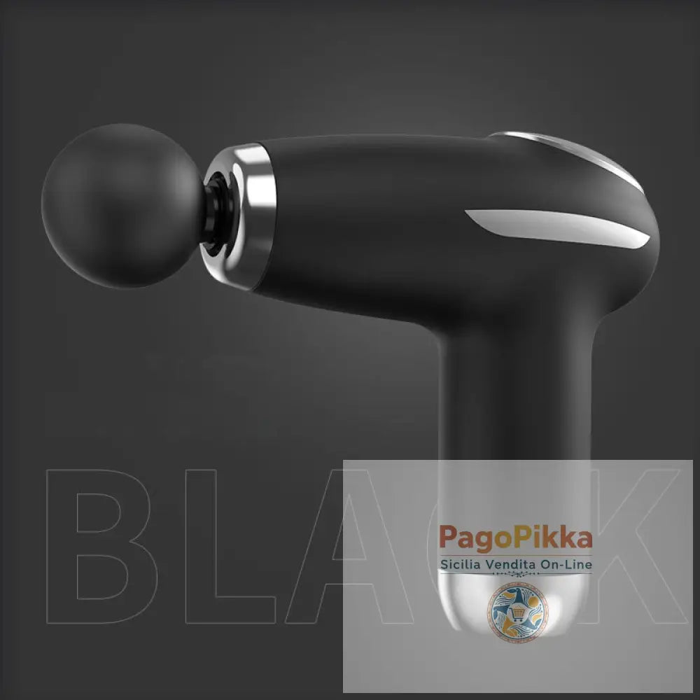 Fascia Gun Home Massaggio Muscolare Portatile Mini Massaggiatore Mini Fascia Tascabile Terapia con Armi Yoga - Black