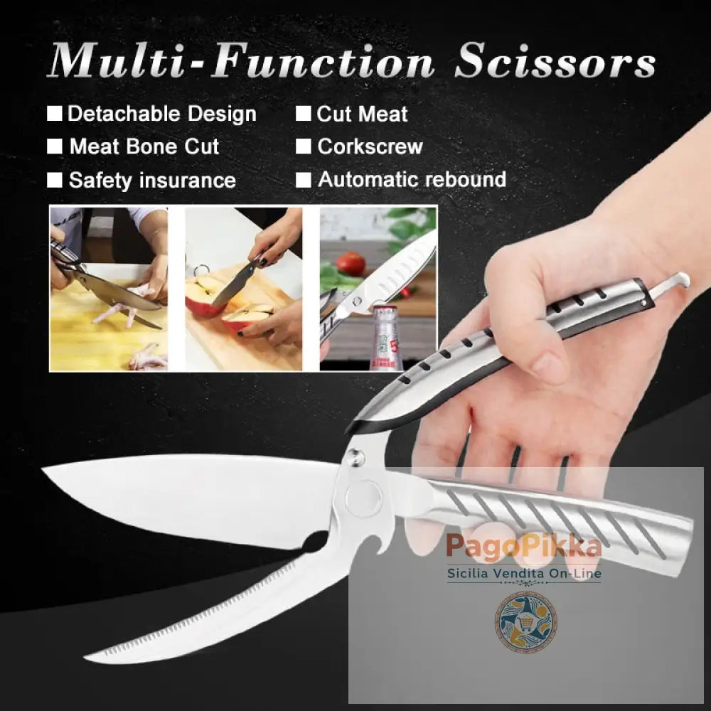 Forbici da cucina XITUO multifunzione forbici in acciaio inox ossa di pollo forbici forbici da mostro coltello da chef