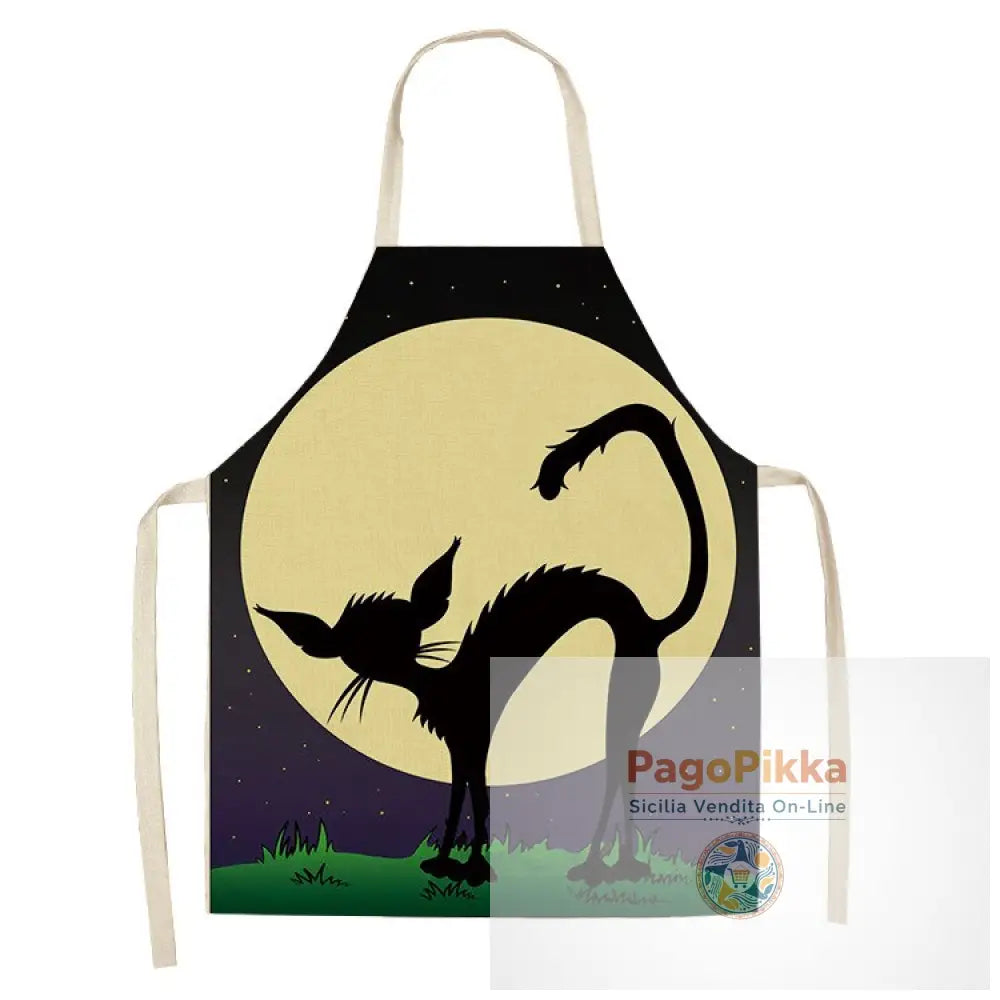 Grembiuli da cucina per gatti per donne Bavaglini in cotone Lino Pulizia domestica Aperitivi da cucina casalinga