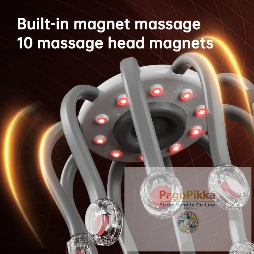 Head Massager Vibration Relaxation Sleep Scalp Stress Relax Electric Octopus Head Massager