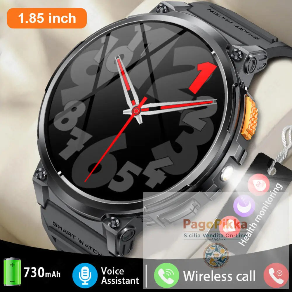 K66 Outdoor Sports with Flashlight Smart Watch for Men