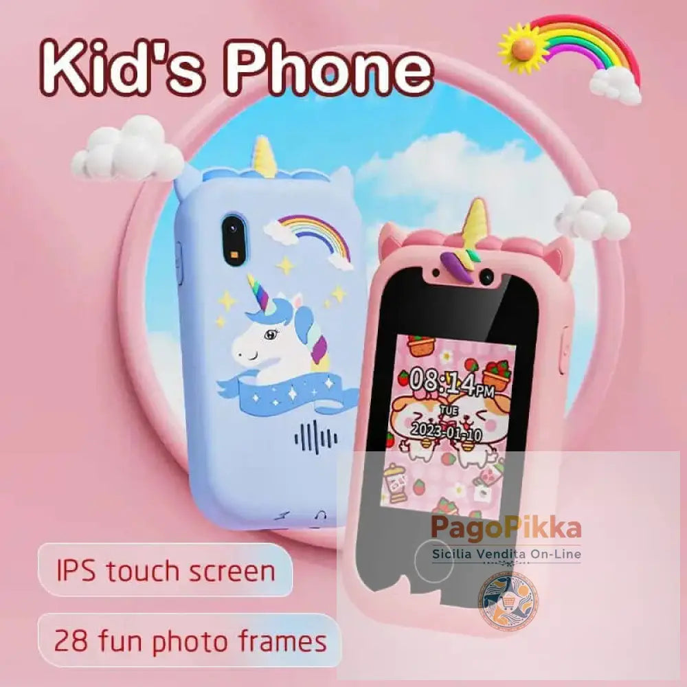 Kids Smart Phone Camera Toys Touchscreen Learning Toy for 3-12 Year Old Boys Girls Phone MP3 Player Christmas Birthday