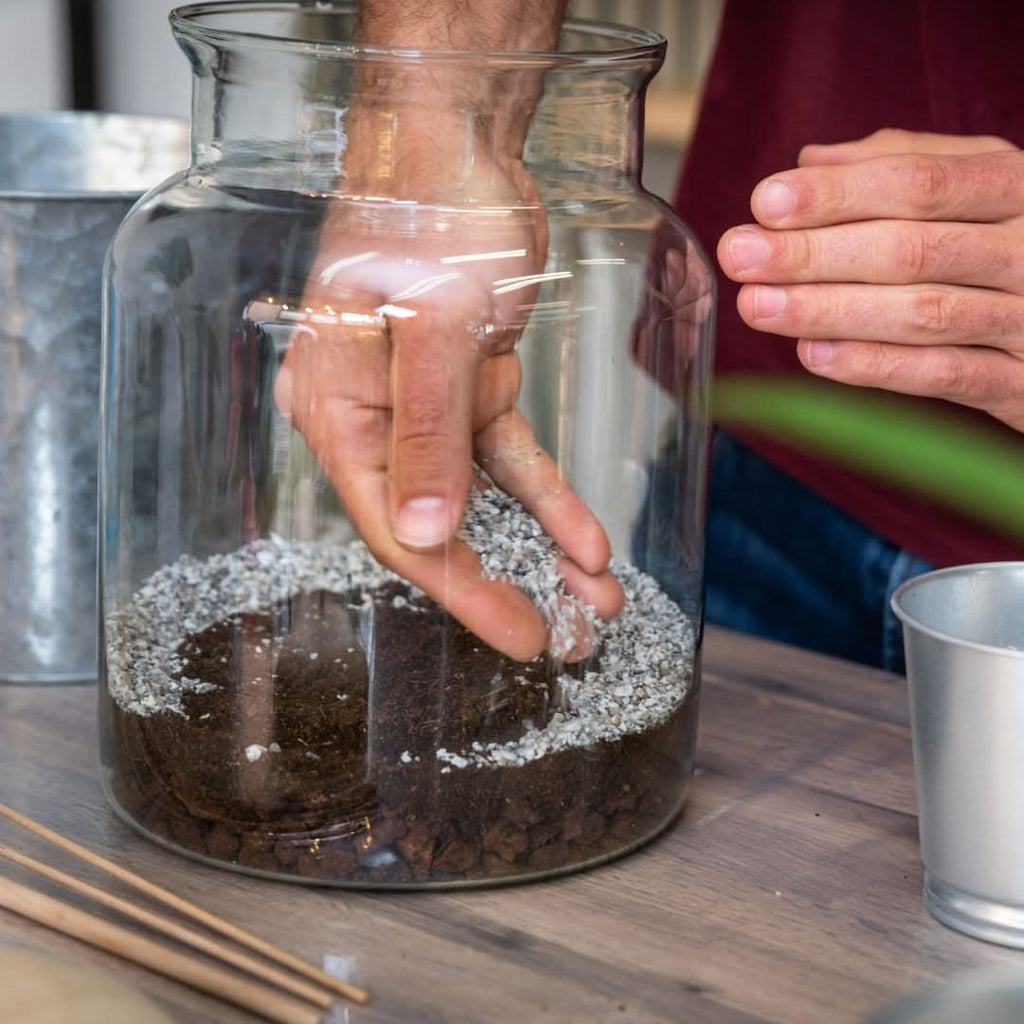 Kit Terrarium Grande Ø18 × 25 cm – Extra, Senza Piante | Made in Italy