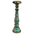 Large Candle Stand - Turquois Gold - Vintage Candle Stands