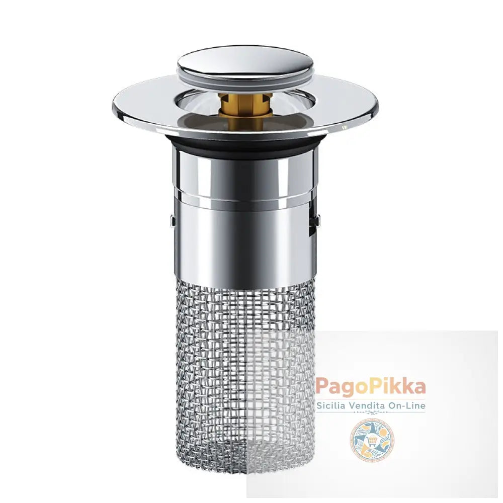 Long Pop-Up Sink Drains Filter Bathroom Press Bounce Basin Plug Stopper Wash Basin Hair Catcher Sink Strainer Kitchen