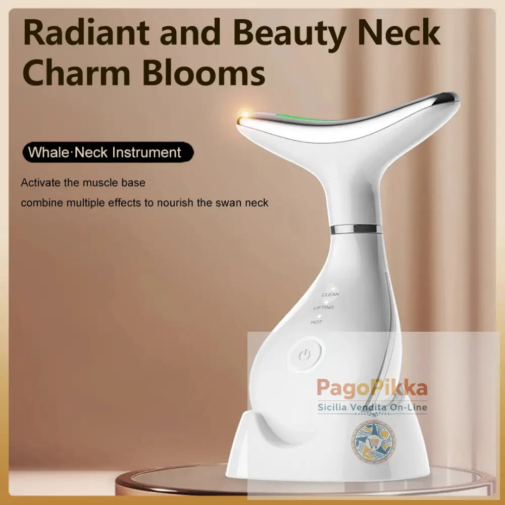 Macchina EMS per il lifting del collo e del viso Massaggiatore per il rassasiamento della pelle a 3 colori LED Photon