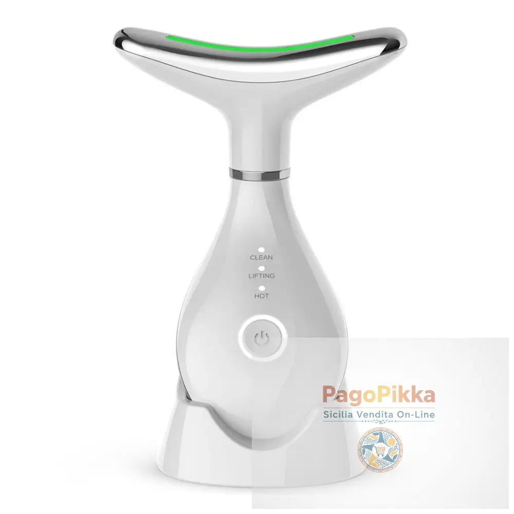 Macchina EMS per il lifting del collo e del viso Massaggiatore per il rassasiamento della pelle a 3 colori LED Photon